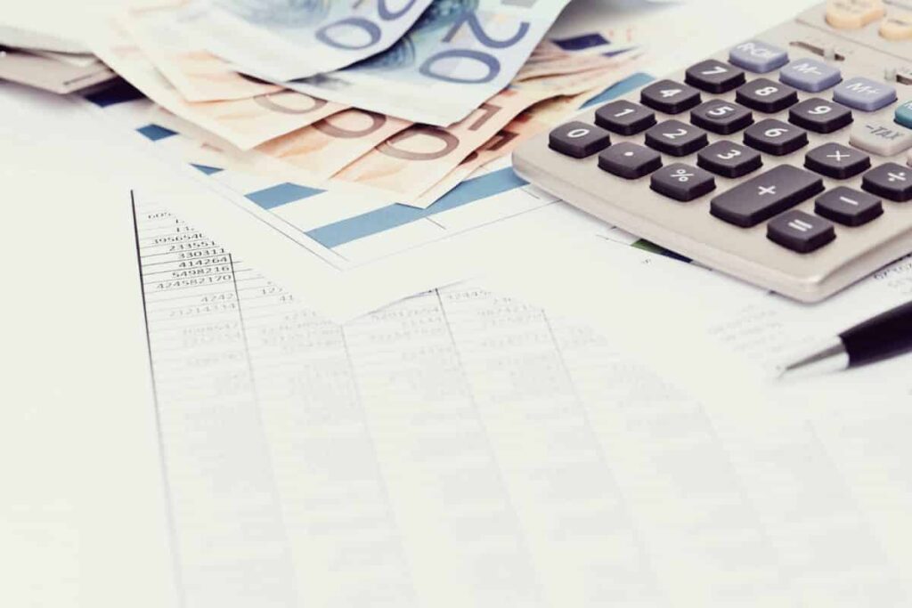 office with documents money accounts 1